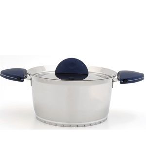 BergHOFF Stacca 10” Covered Casserole, Blue